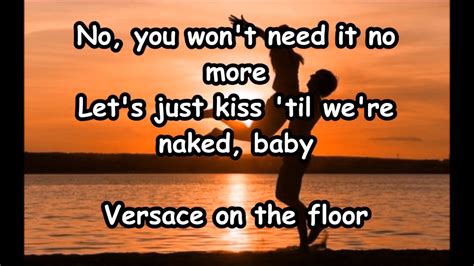 what versace on the floor means|Versace on the floor lyrics.